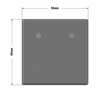 60-030-0 MODULAR SOLUTIONS POLYAMIDE END CAP 90MM X 90MM, GRAY